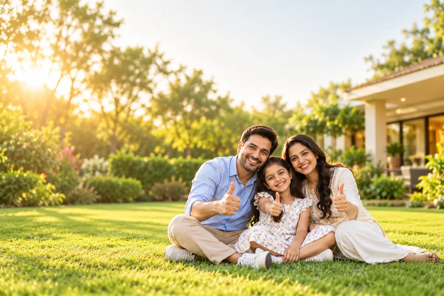 Happy family secure about their financial future with Preet Investments